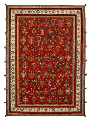 Orientalsk tæppe - 245 x 176 cm - rød