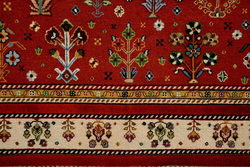Orientalsk tæppe - 245 x 176 cm - rød