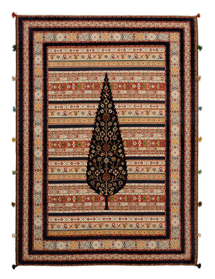 Orientalsk tæppe - 243 x 176 cm - lys beige