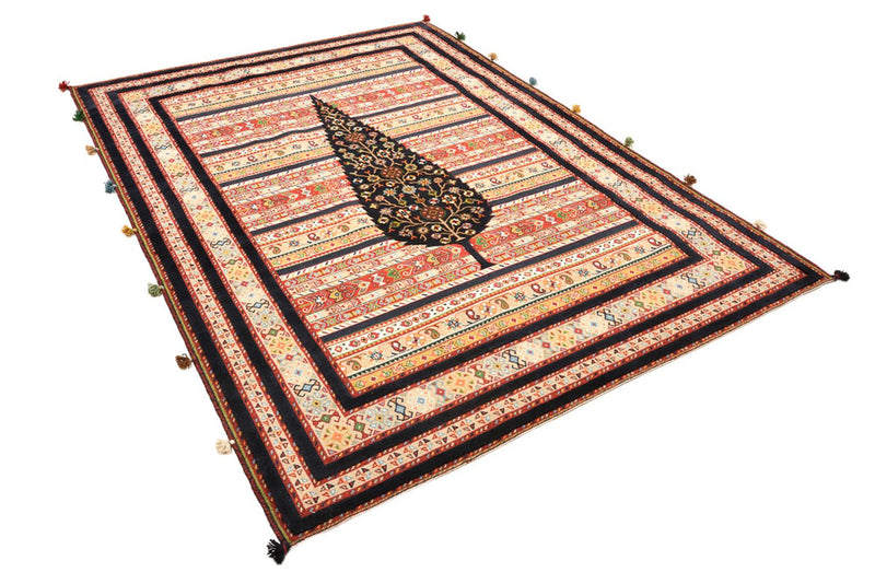 Orientalsk tæppe - 243 x 176 cm - lys beige