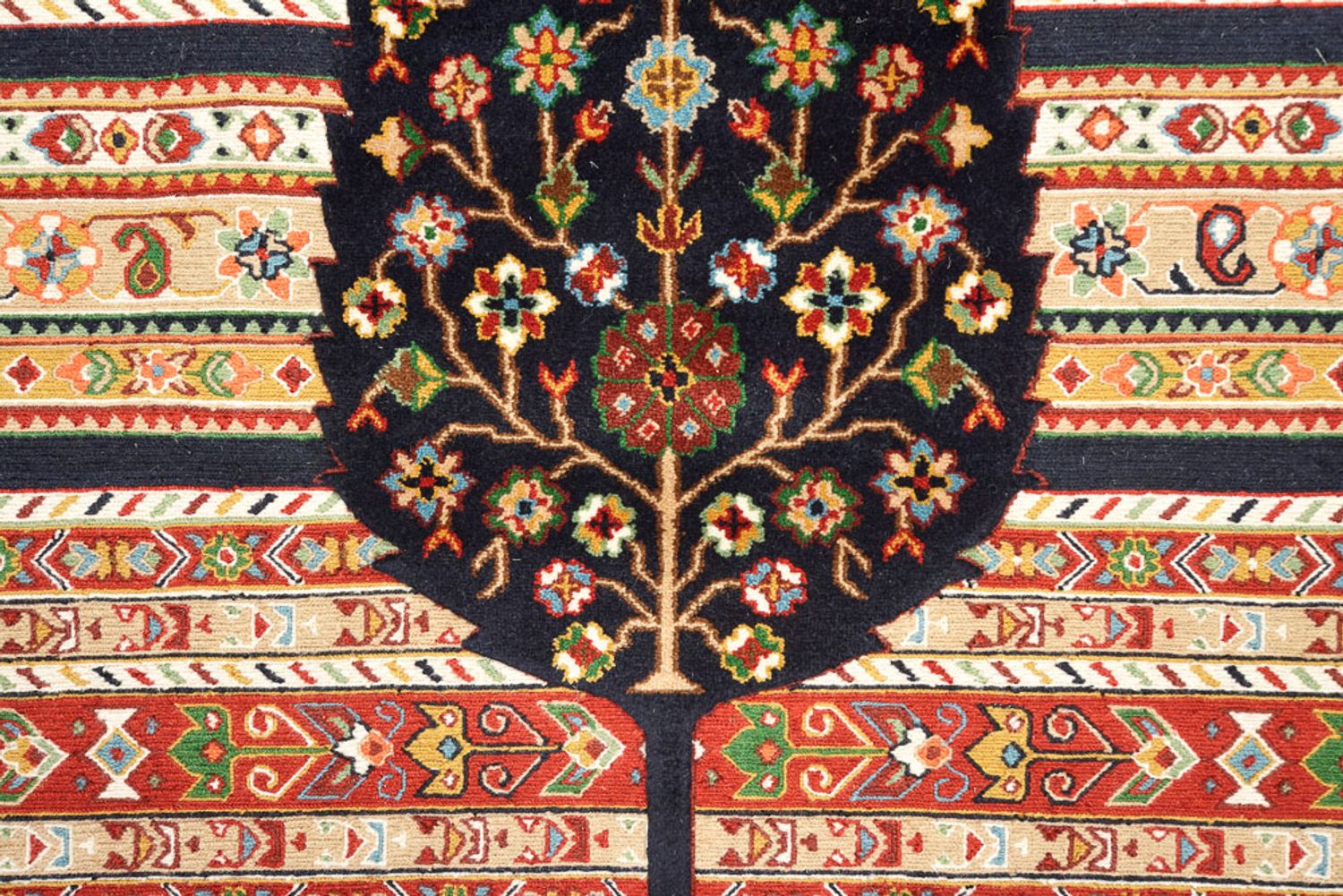 Orientalsk tæppe - 243 x 176 cm - lys beige