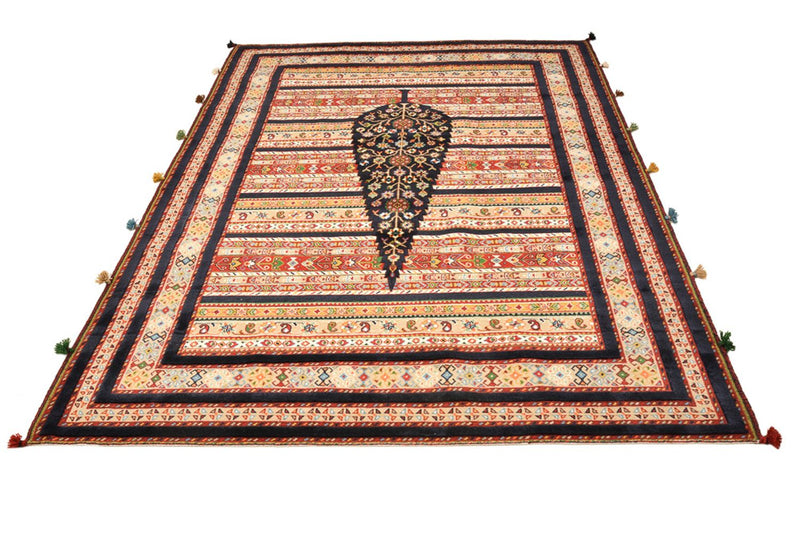 Orientalsk tæppe - 243 x 176 cm - lys beige