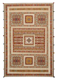 Orientalsk tæppe - 296 x 199 cm - lys beige