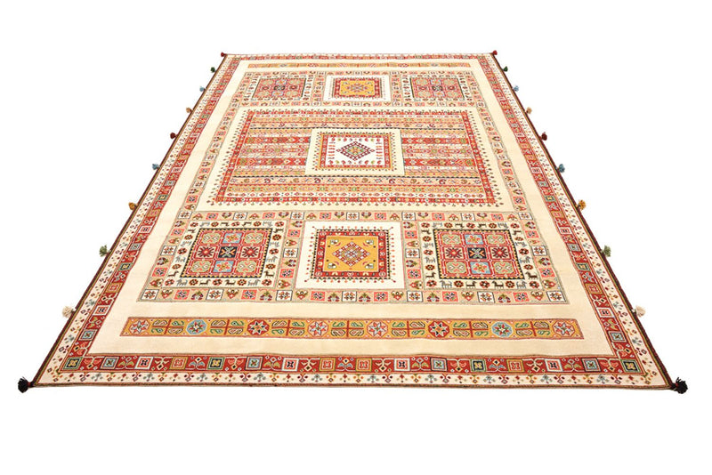 Orientalsk tæppe - 296 x 199 cm - lys beige