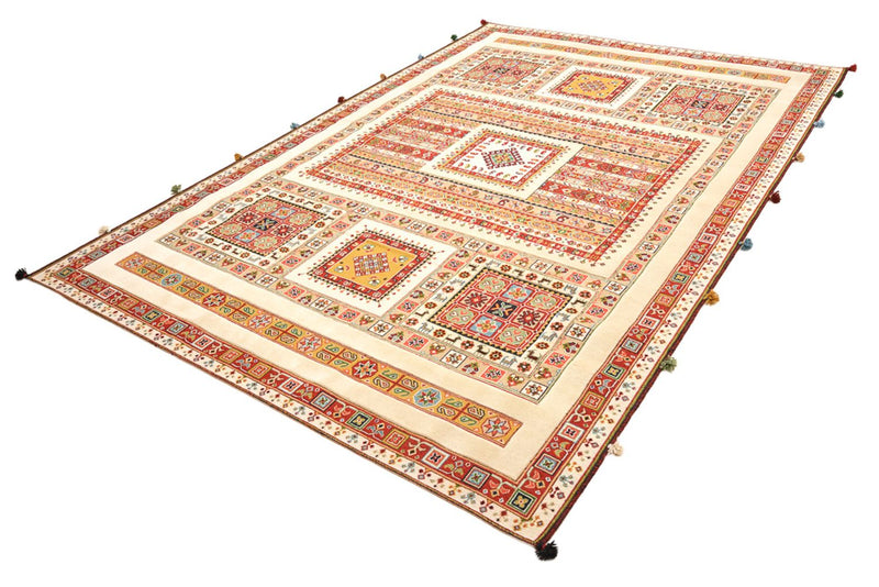 Orientalsk tæppe - 296 x 199 cm - lys beige