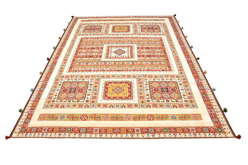Orientalsk tæppe - 296 x 199 cm - lys beige