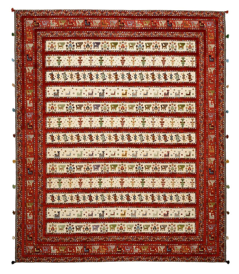 Orientalsk tæppe - 300 x 250 cm - lys beige