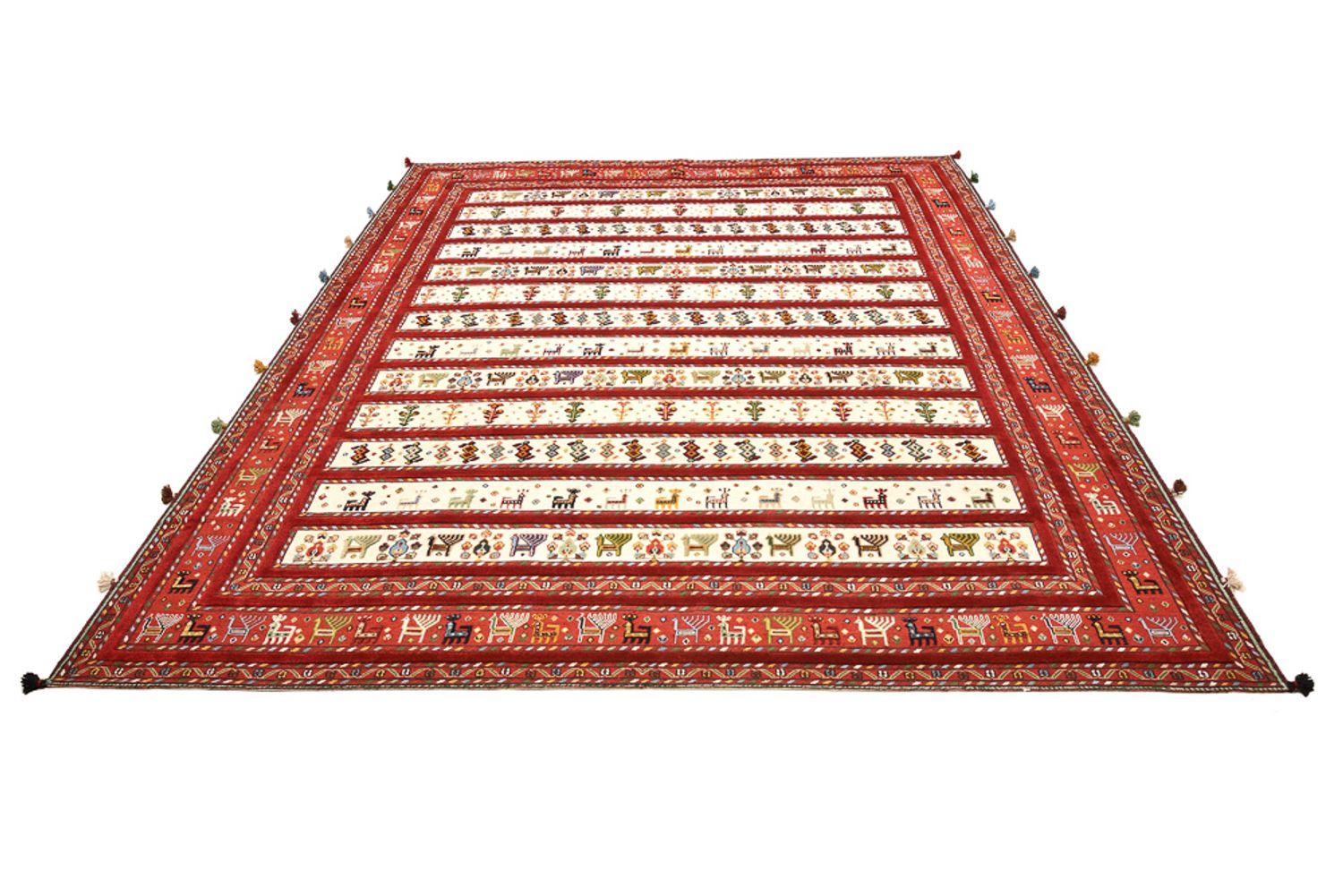 Orientalsk tæppe - 300 x 250 cm - lys beige