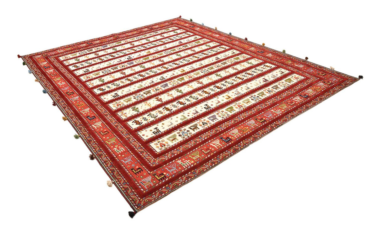 Orientalsk tæppe - 300 x 250 cm - lys beige