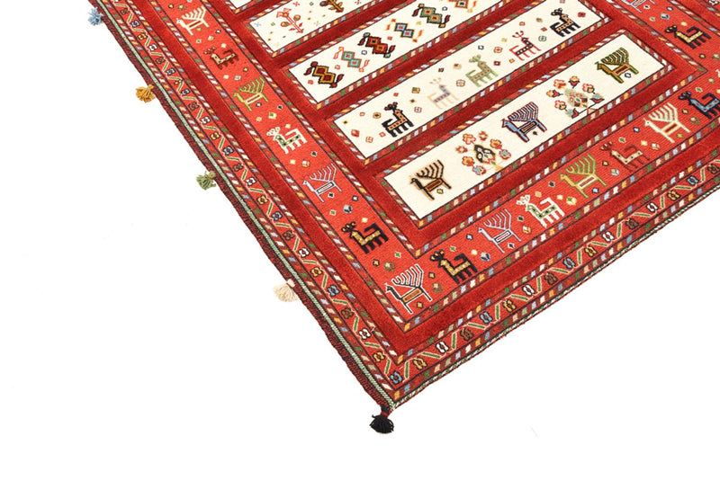 Orientalsk tæppe - 184 x 126 cm - lys beige