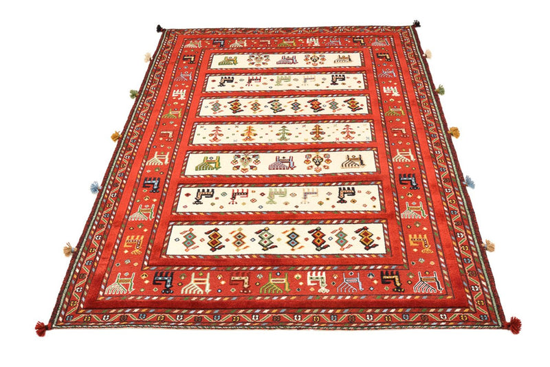 Orientalsk tæppe - 184 x 126 cm - lys beige