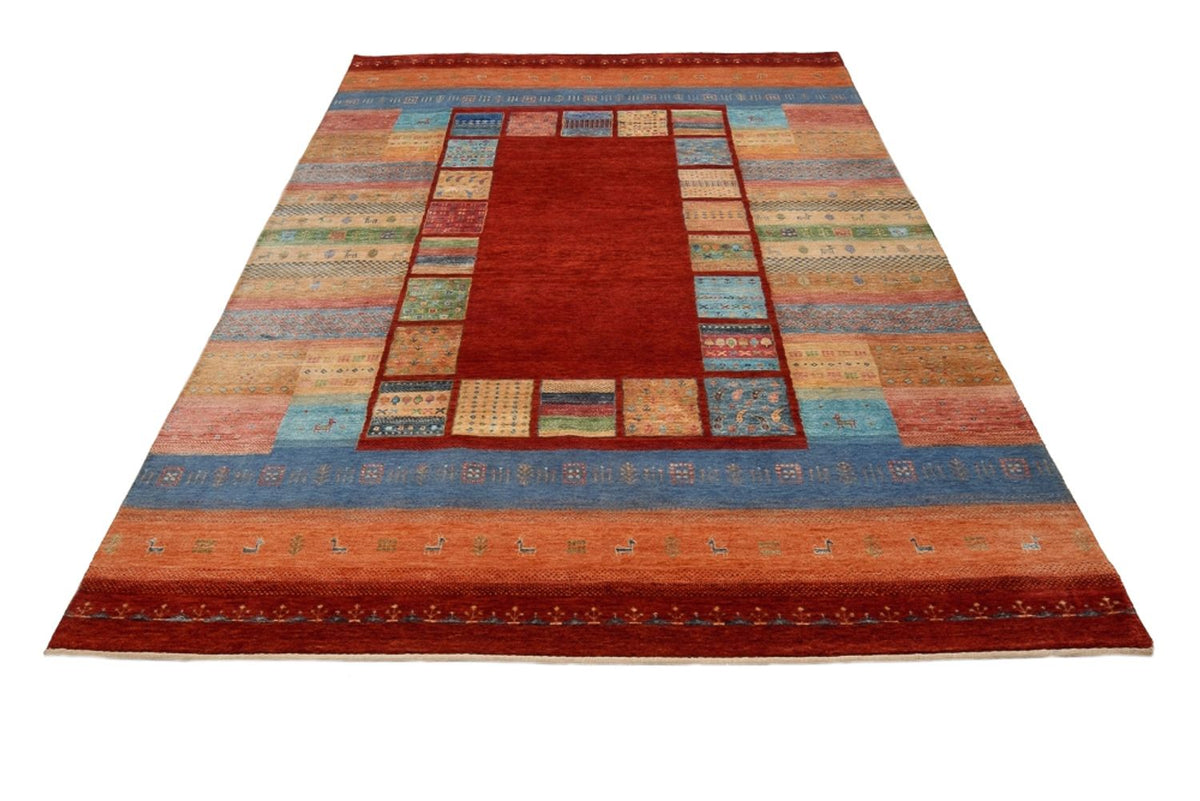 Gabbeh-tæppe - Loribaft Indus - 299 x 203 cm - rød