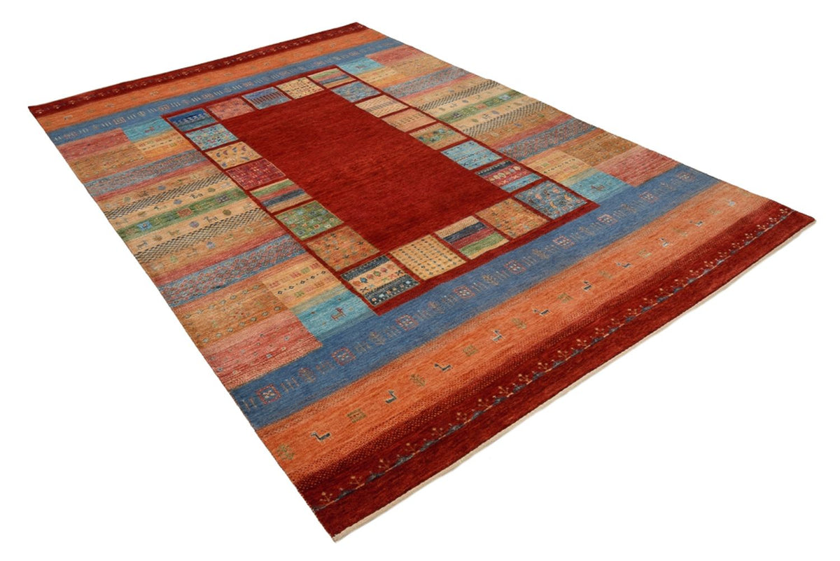 Gabbeh-tæppe - Loribaft Indus - 299 x 203 cm - rød