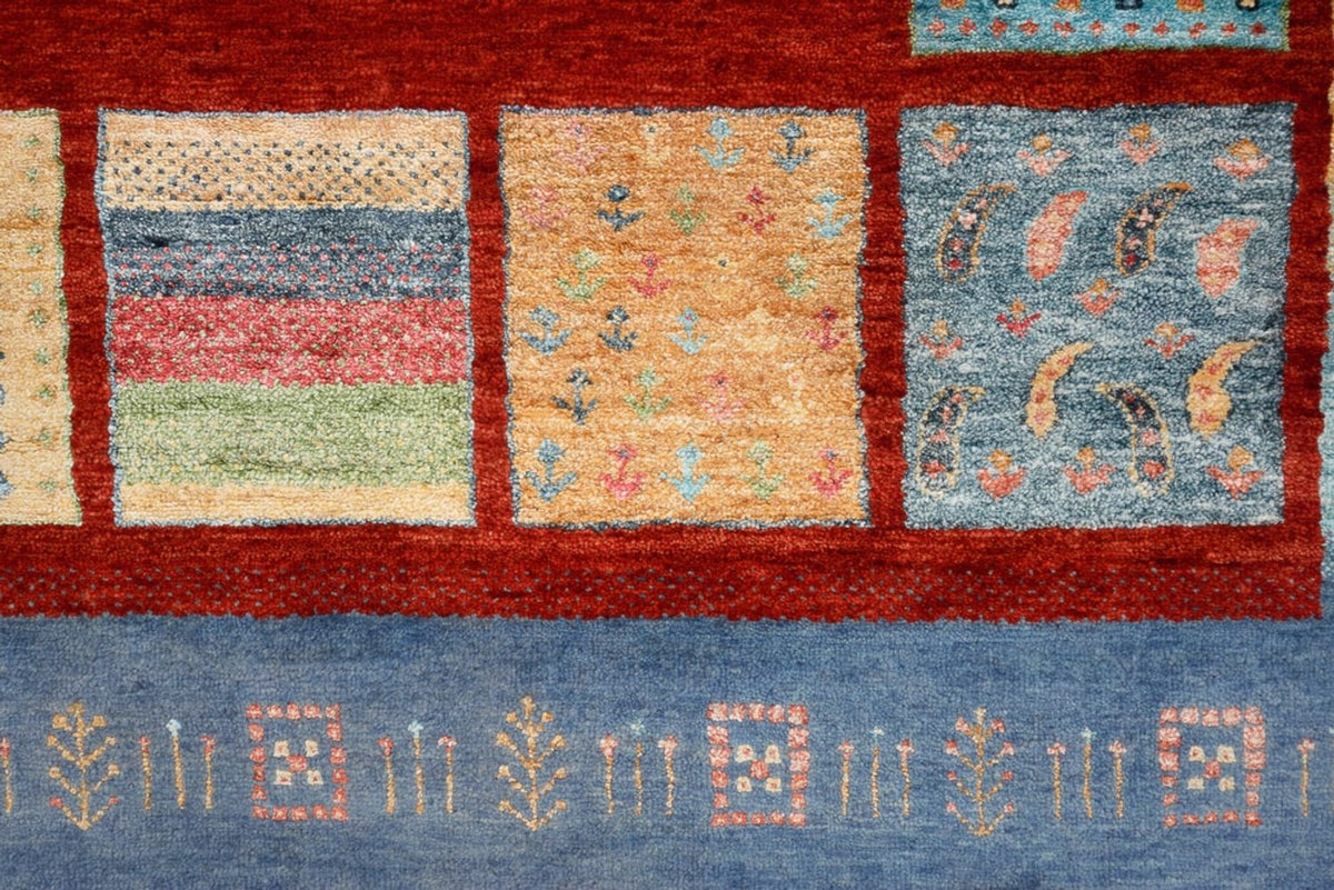 Gabbeh-tæppe - Loribaft Indus - 299 x 203 cm - rød