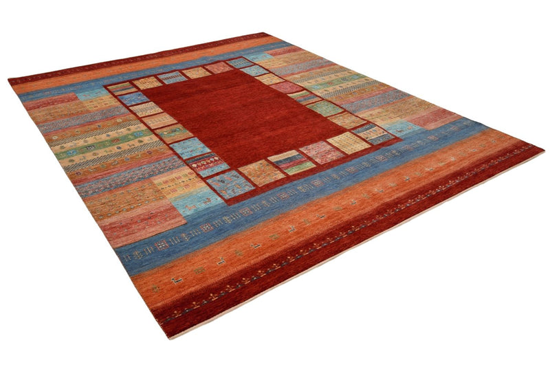 Gabbeh-tæppe - Loribaft Indus - 302 x 253 cm - rød