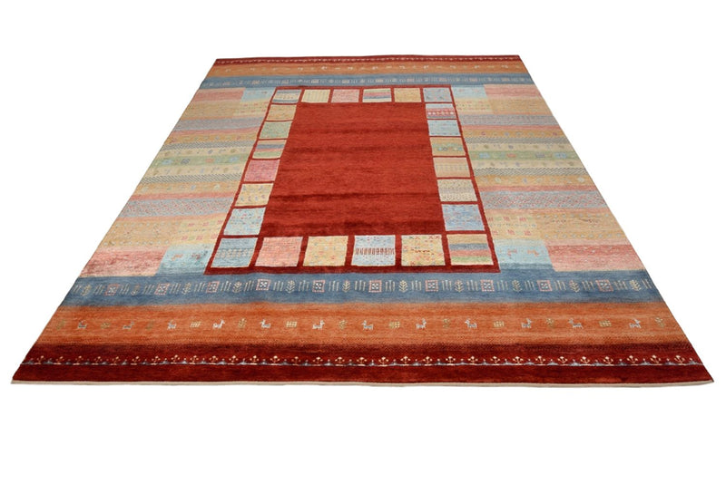 Gabbeh-tæppe - Loribaft Indus - 302 x 253 cm - rød