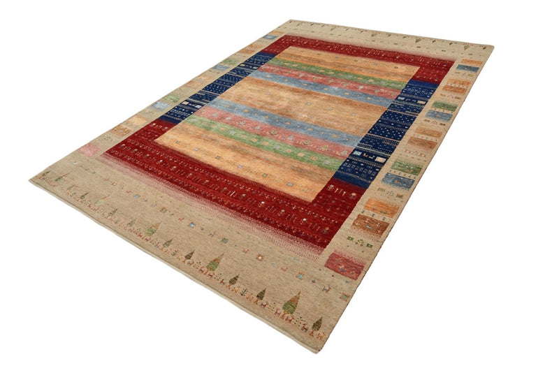Gabbeh-tæppe - Loribaft Indus - 302 x 205 cm - flerfarvet