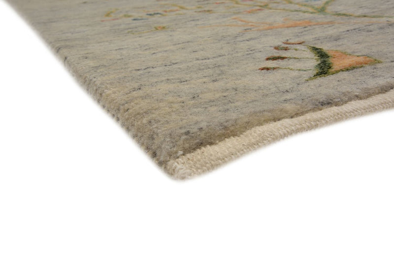 Gabbeh-tæppe - Loribaft Indus - 295 x 206 cm - lysegrå