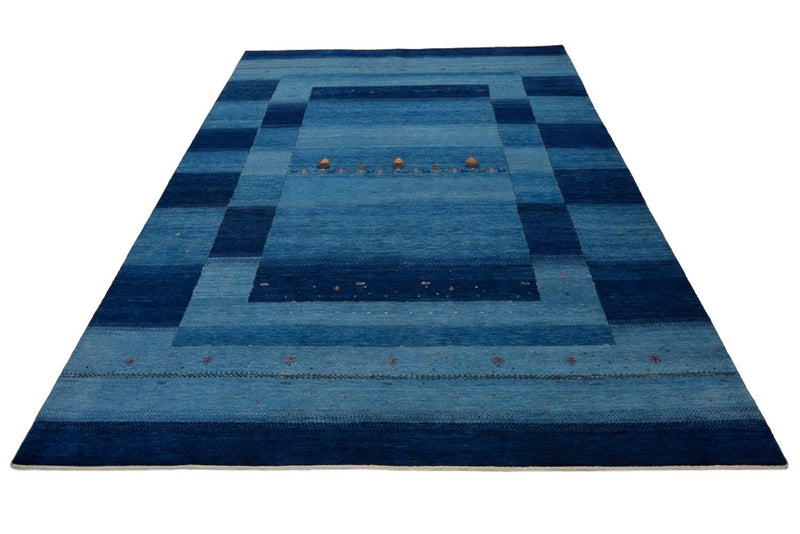 Gabbeh-tæppe - Loribaft Indus - 342 x 253 cm - blå