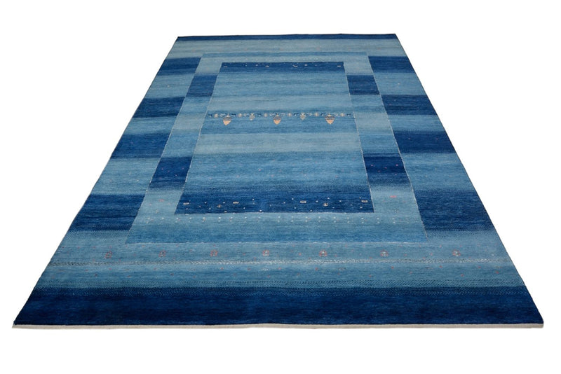 Gabbeh-tæppe - Loribaft Indus - 342 x 253 cm - blå
