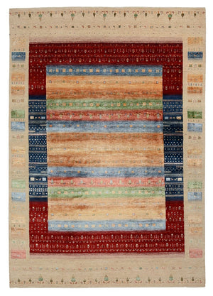 Gabbeh-tæppe - Loribaft Indus - 343 x 241 cm - flerfarvet