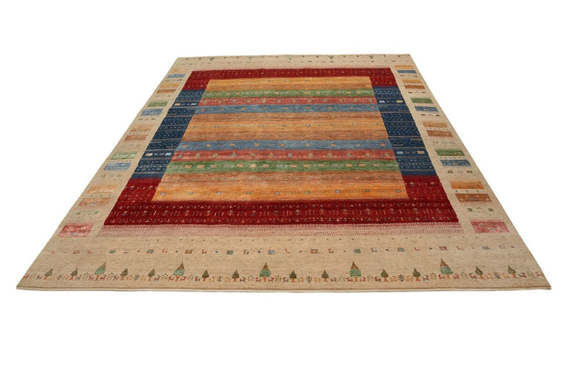 Gabbeh-tæppe - Loribaft Indus - 343 x 241 cm - flerfarvet