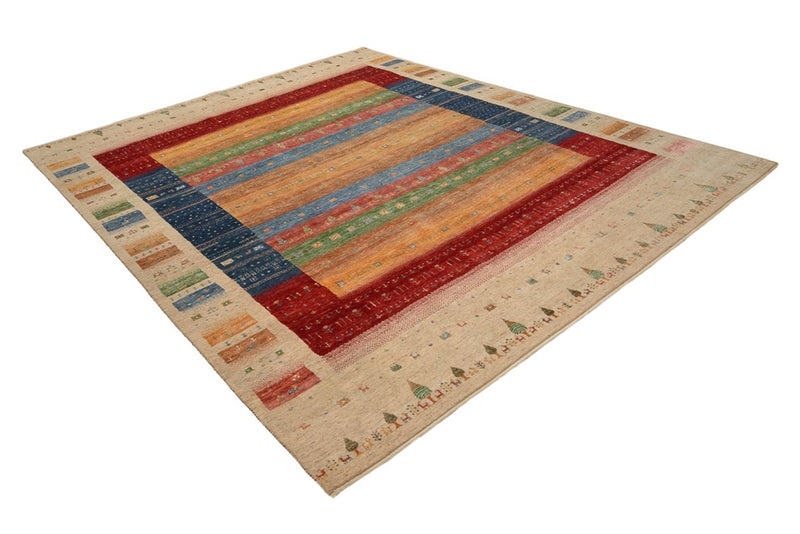 Gabbeh-tæppe - Loribaft Indus - 343 x 241 cm - flerfarvet