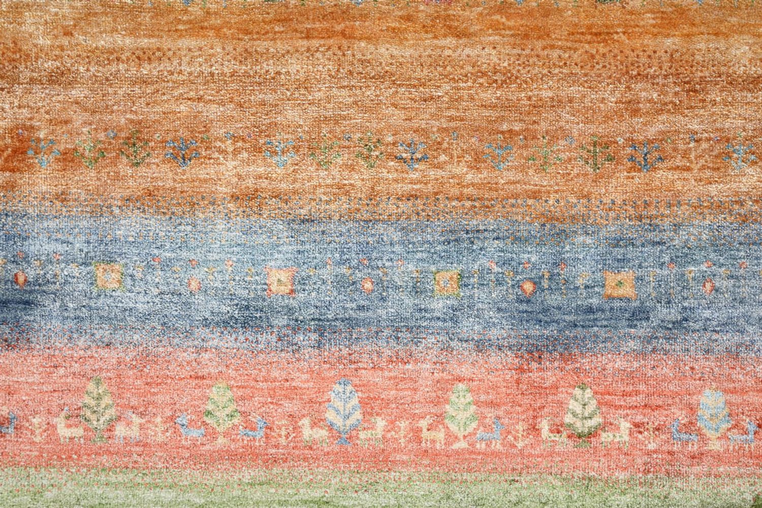 Gabbeh-tæppe - Loribaft Indus - 343 x 241 cm - flerfarvet