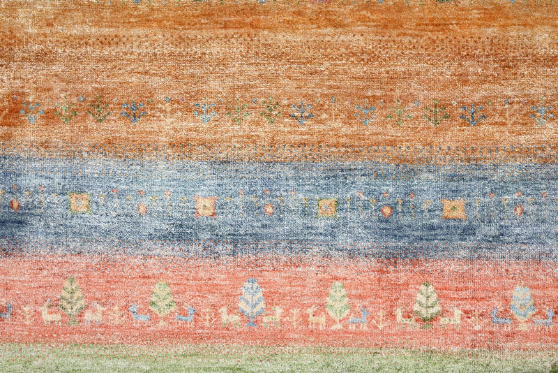 Gabbeh-tæppe - Loribaft Indus - 343 x 241 cm - flerfarvet