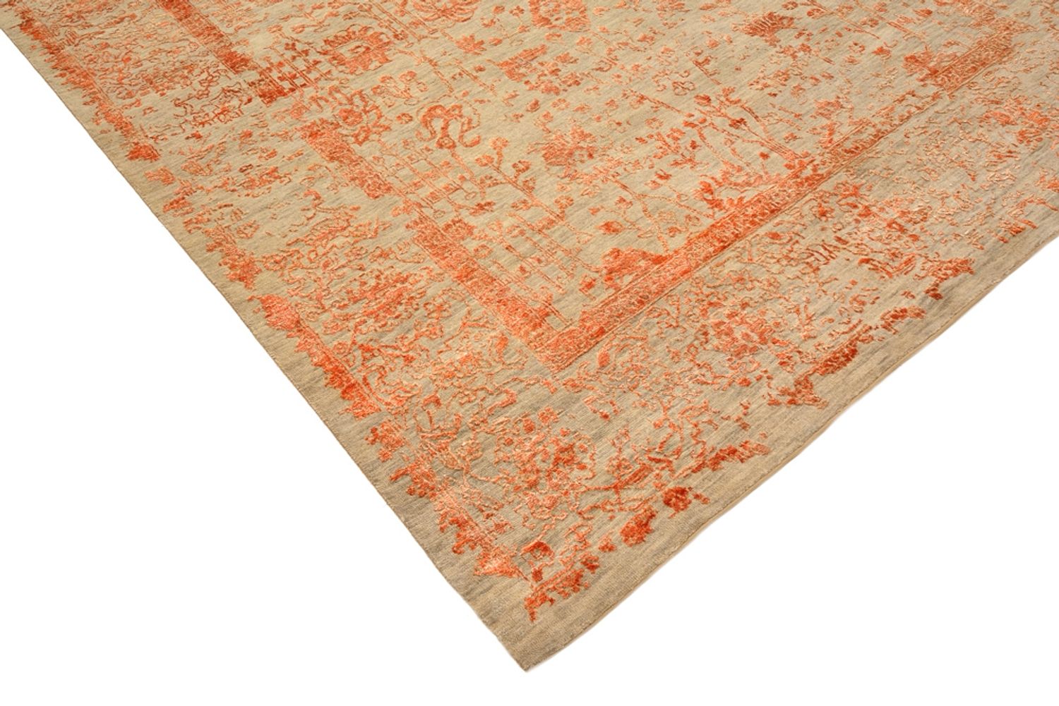 Designer tæppe - 285 x 197 cm - rust