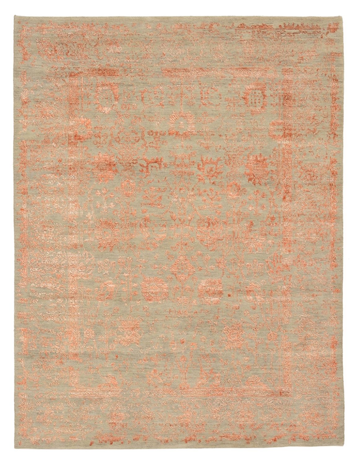 Designer tæppe - 196 x 150 cm - rust