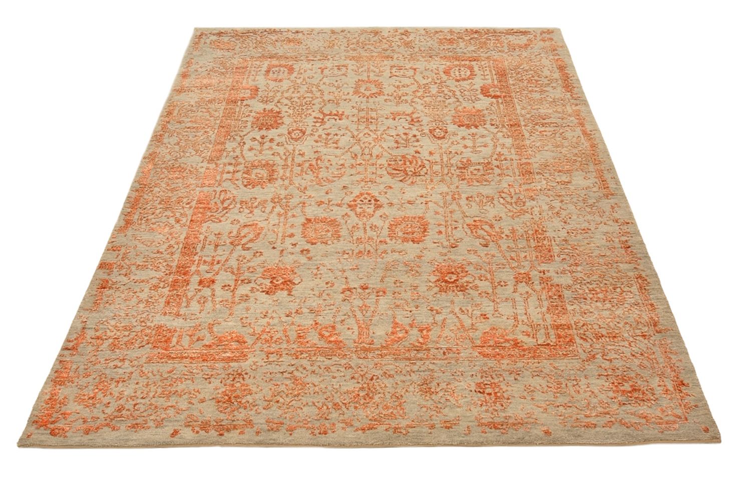 Designer tæppe - 196 x 150 cm - rust