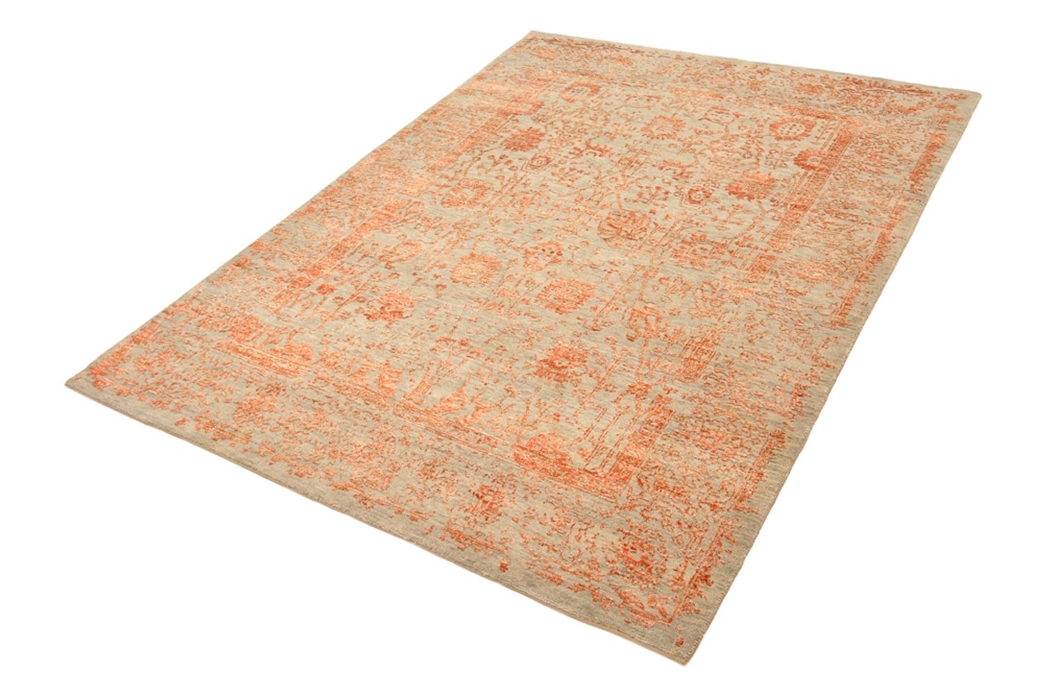 Designer tæppe - 196 x 150 cm - rust