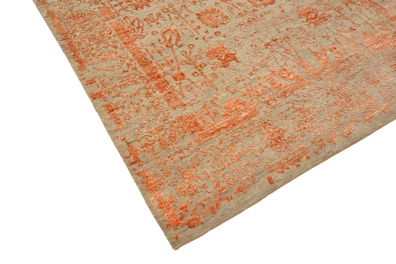Designer tæppe - 196 x 150 cm - rust
