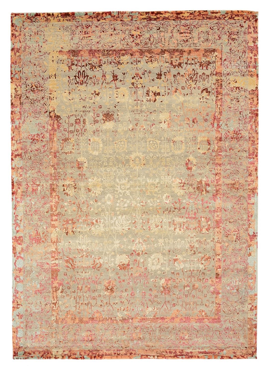 Designer tæppe - 344 x 243 cm - terrakotta