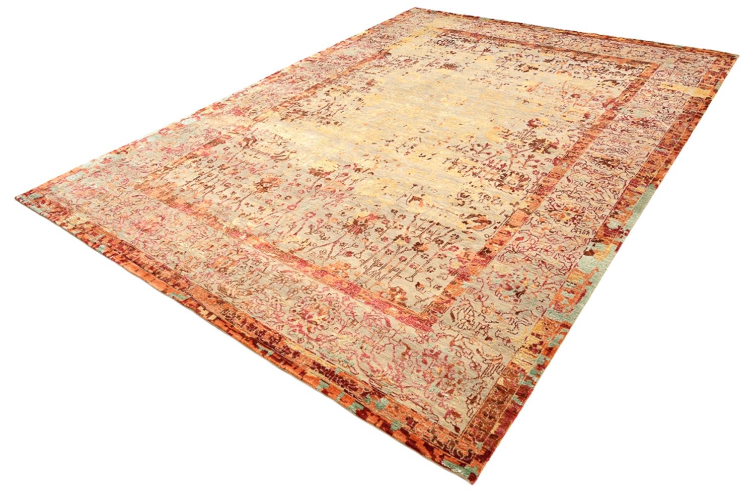 Designer tæppe - 344 x 243 cm - terrakotta
