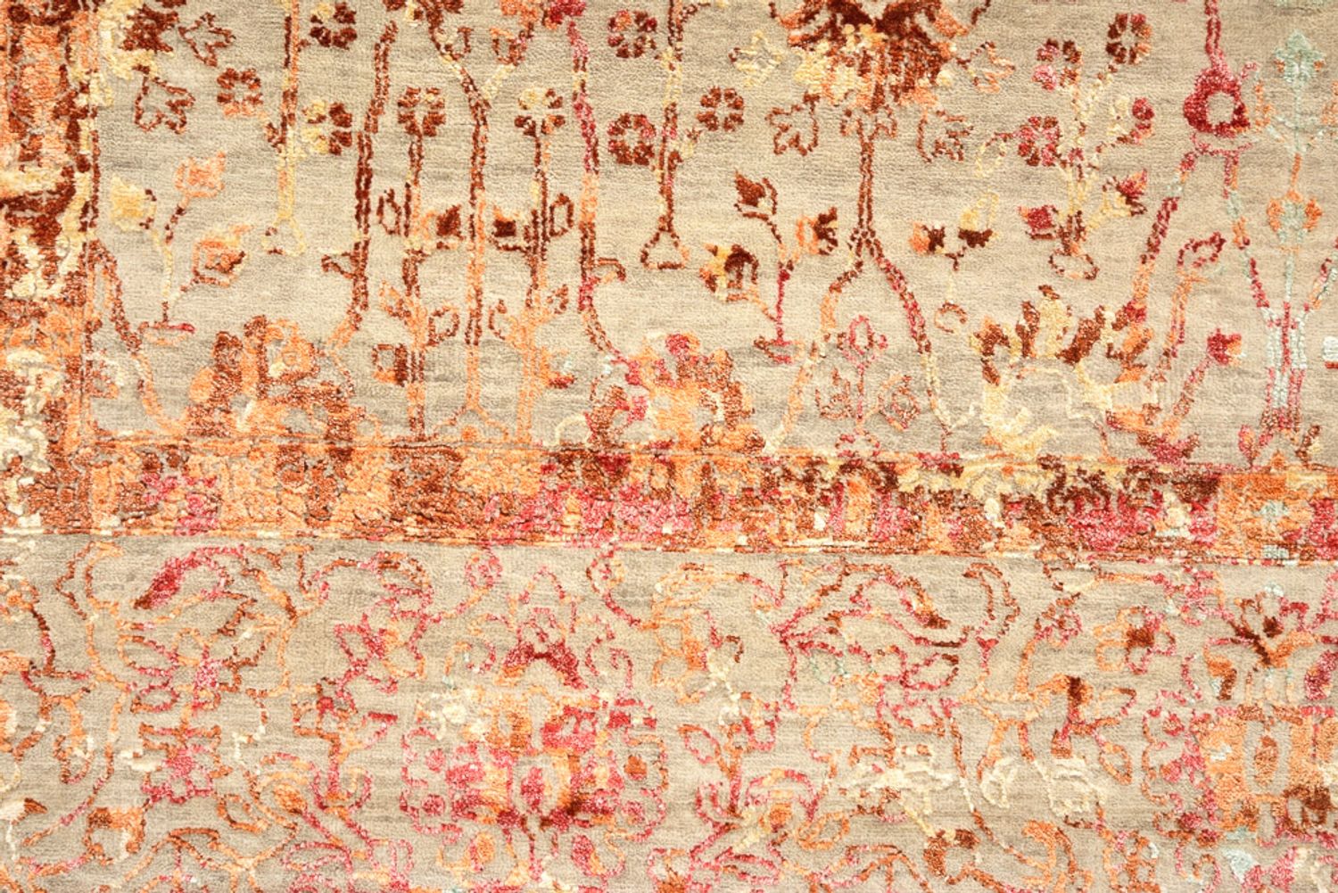 Designer tæppe - 344 x 243 cm - terrakotta