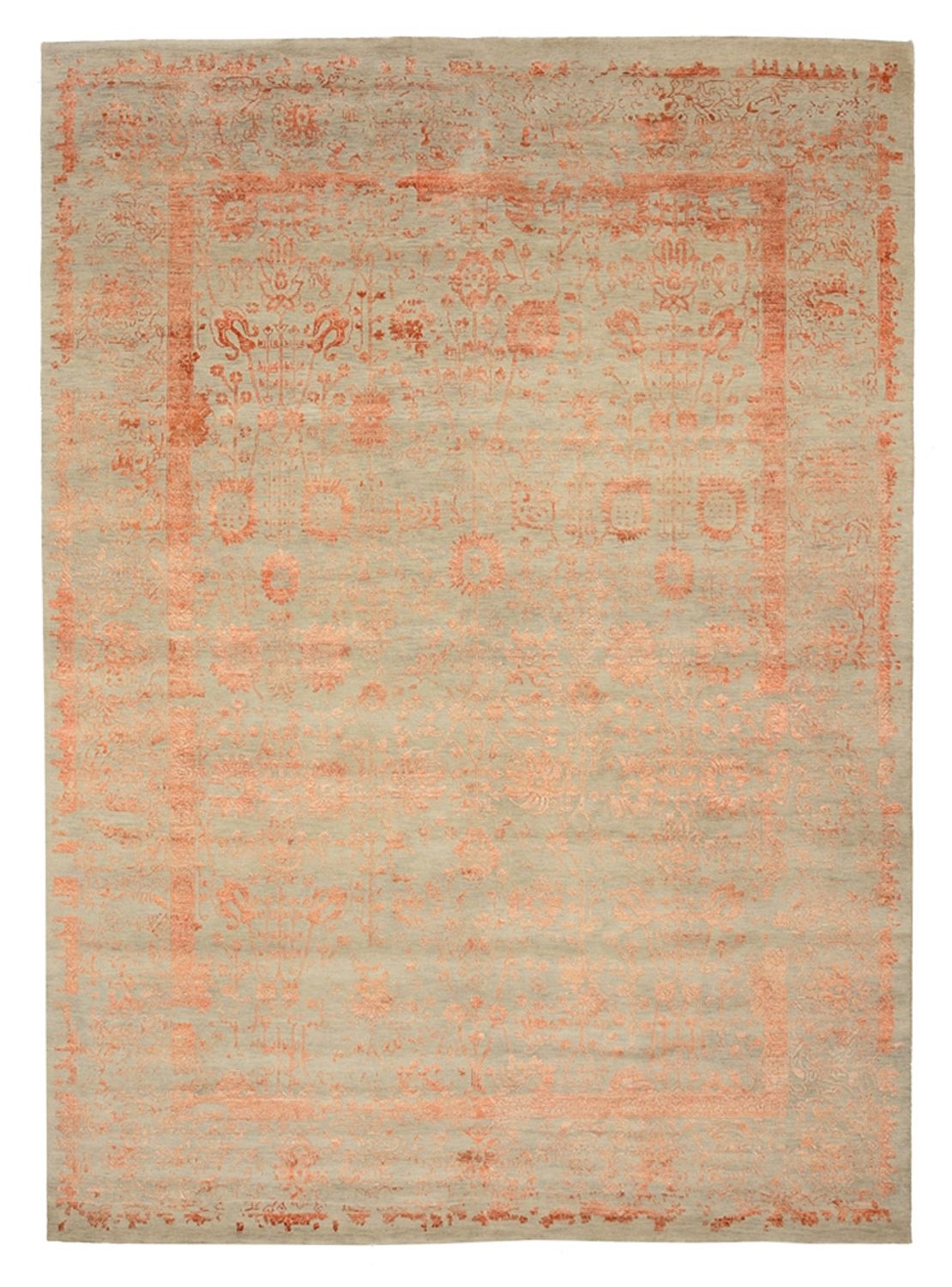 Designer tæppe - 342 x 248 cm - rust