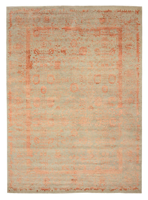 Designer tæppe - 342 x 248 cm - rust