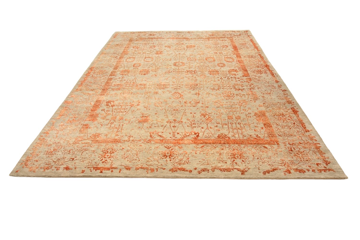 Designer tæppe - 342 x 248 cm - rust