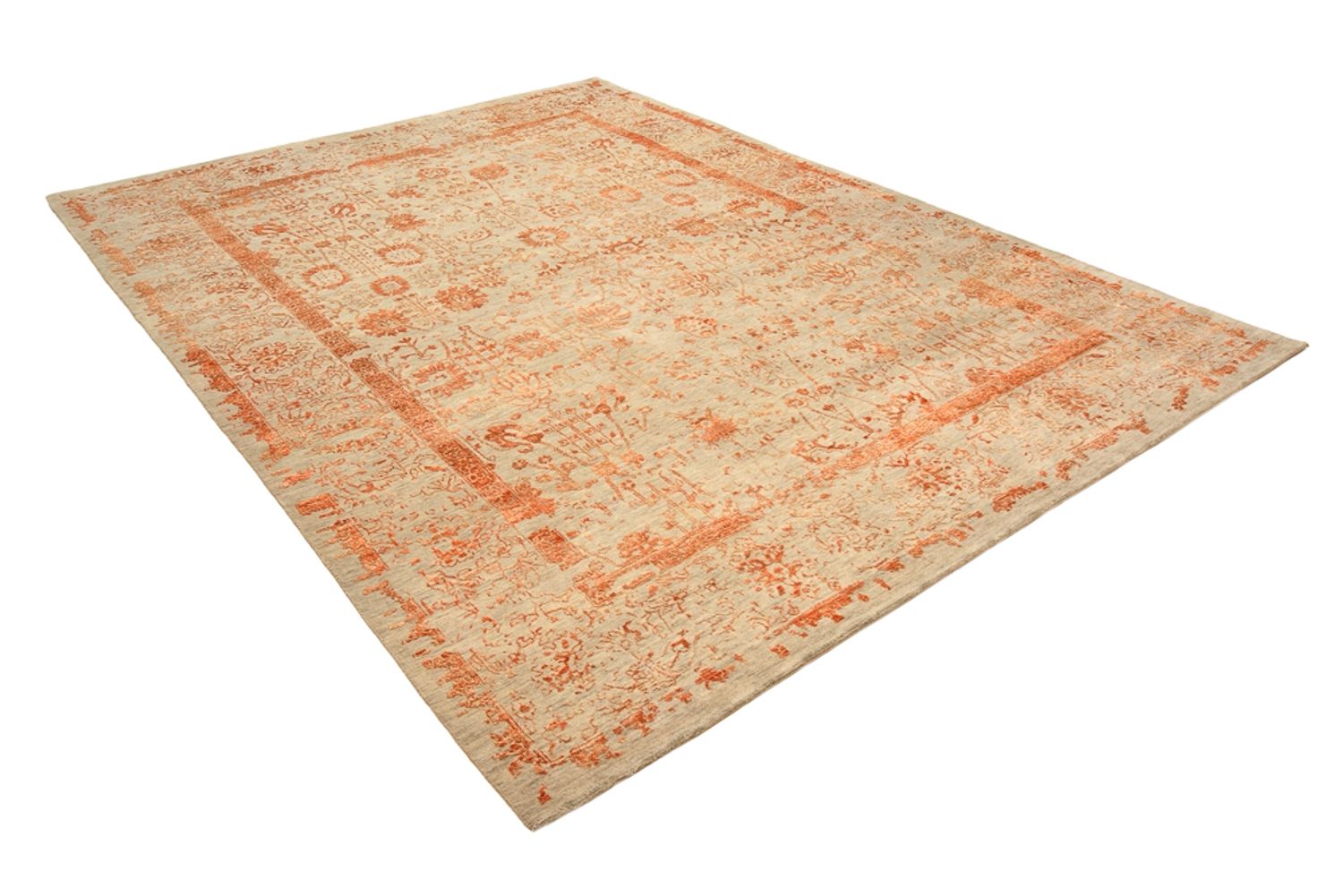 Designer tæppe - 342 x 248 cm - rust