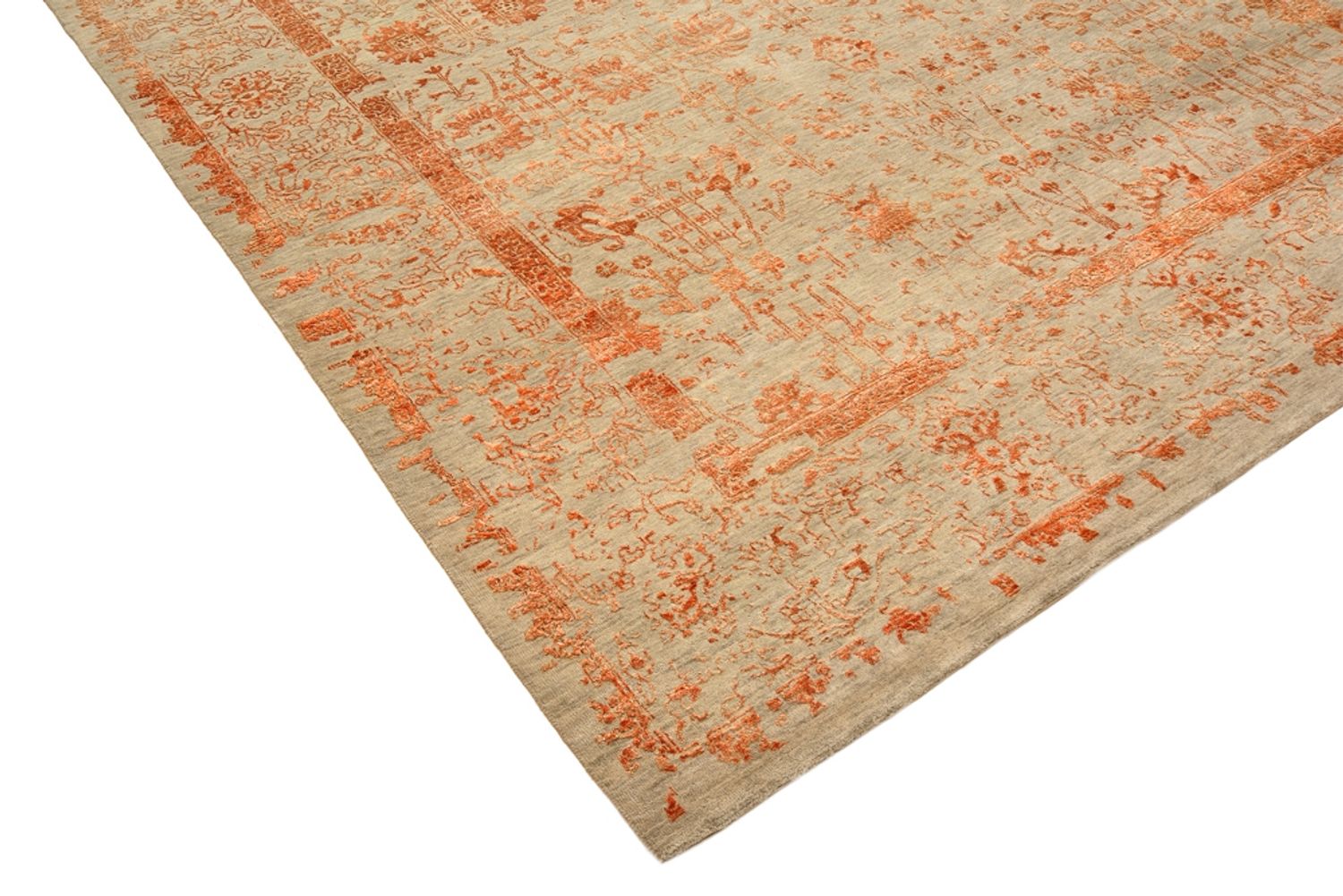 Designer tæppe - 342 x 248 cm - rust