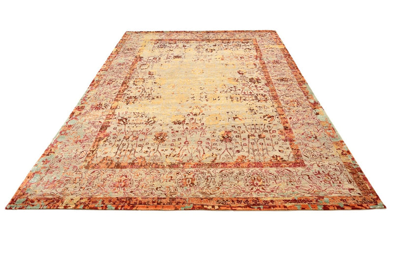 Designer tæppe - 340 x 248 cm - terrakotta
