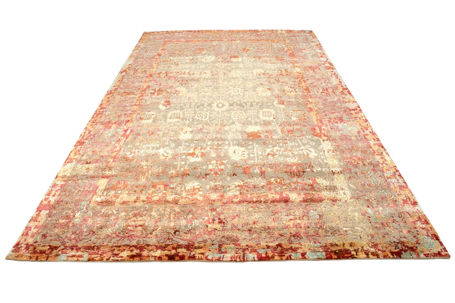 Designer tæppe - 340 x 248 cm - terrakotta