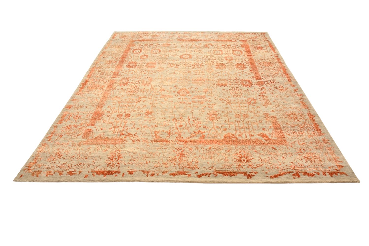 Designer tæppe - 299 x 249 cm - rust