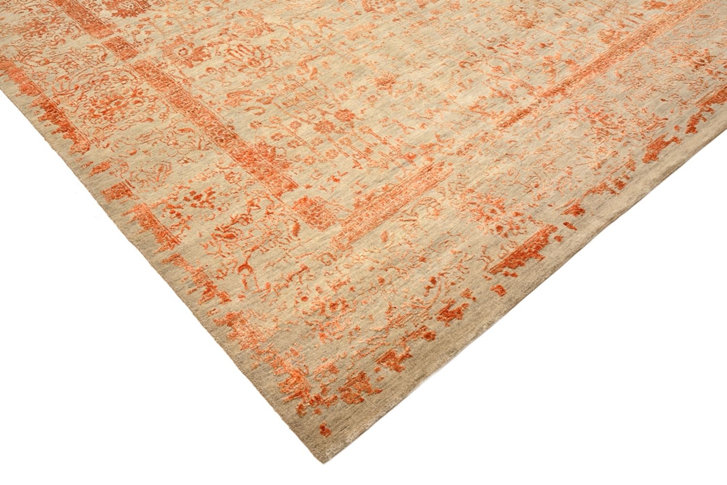 Designer tæppe - 299 x 249 cm - rust
