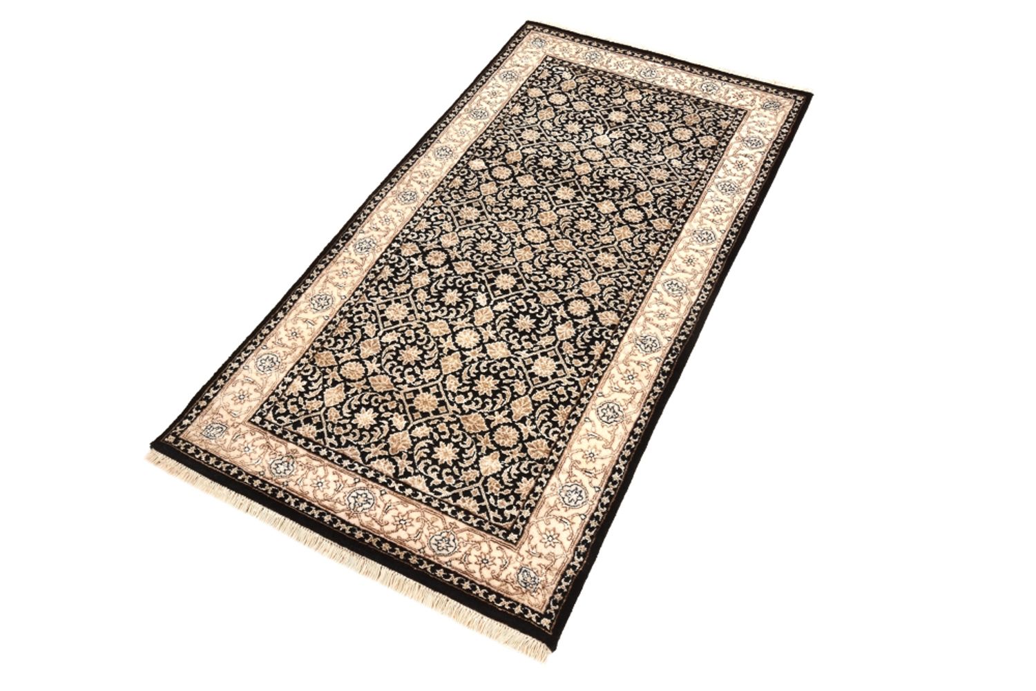 Orientalsk tæppe - Bijar - Indus - 143 x 74 cm - mørkeblå