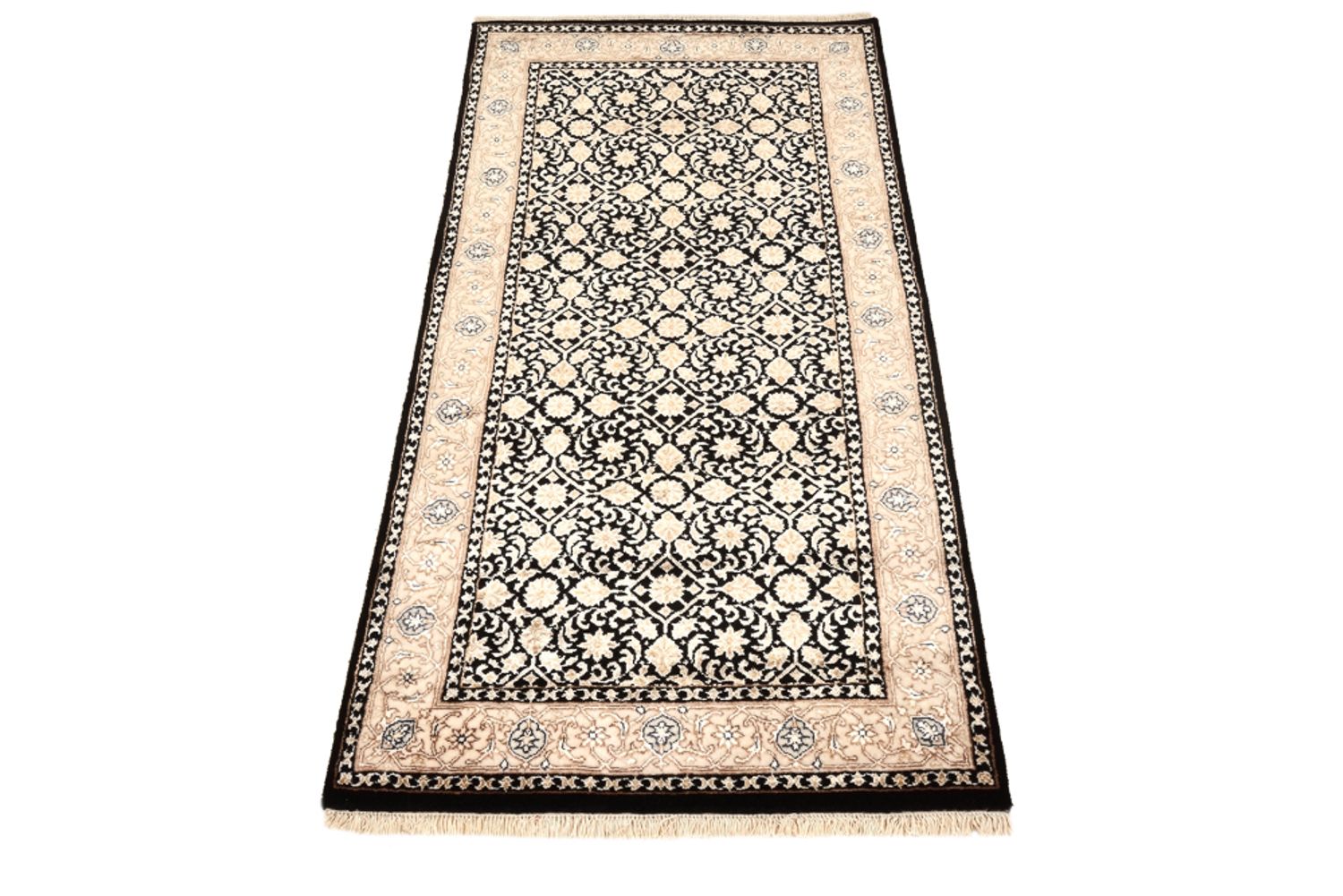 Orientalsk tæppe - Bijar - Indus - 143 x 74 cm - mørkeblå