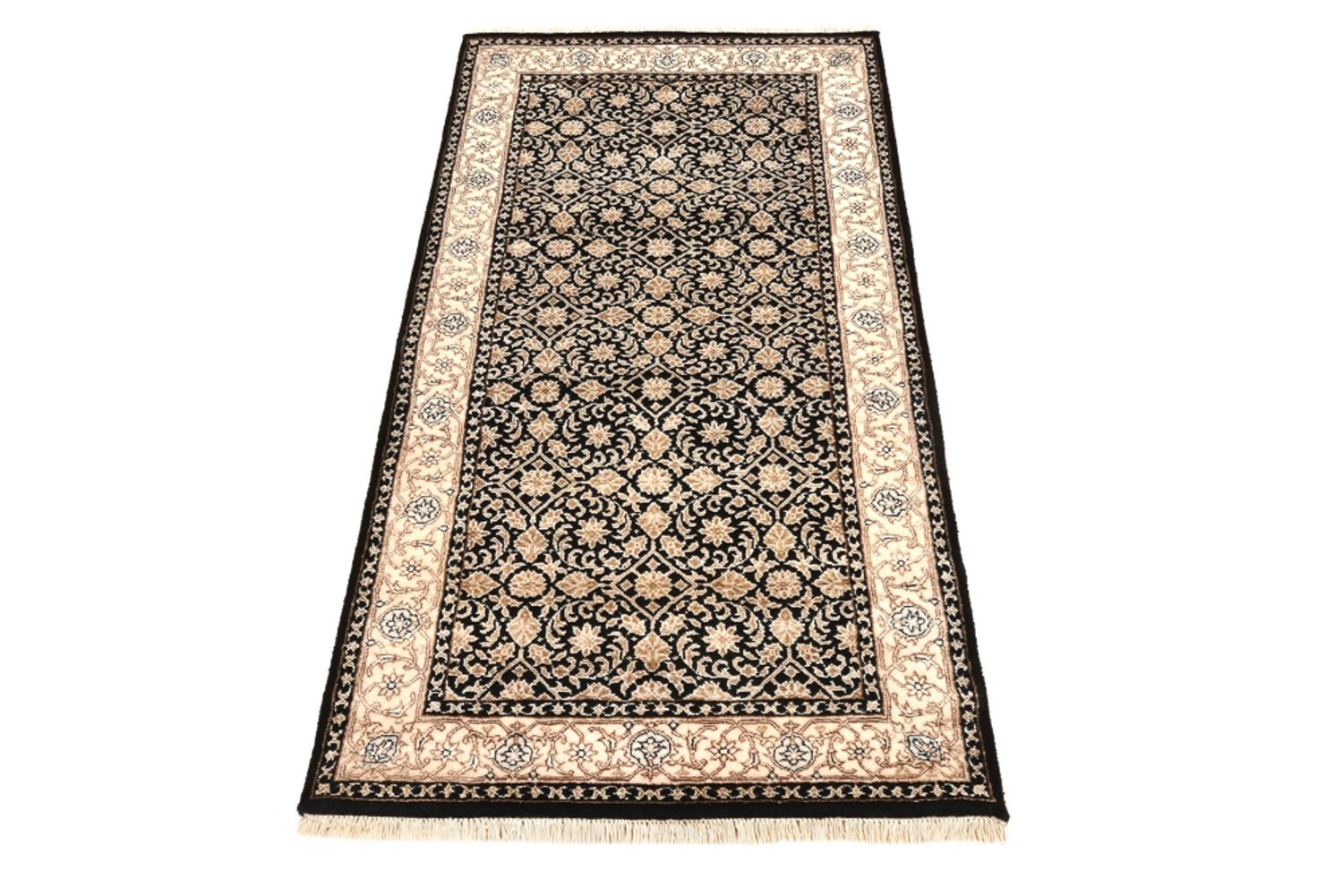 Orientalsk tæppe - Bijar - Indus - 143 x 73 cm - mørkeblå