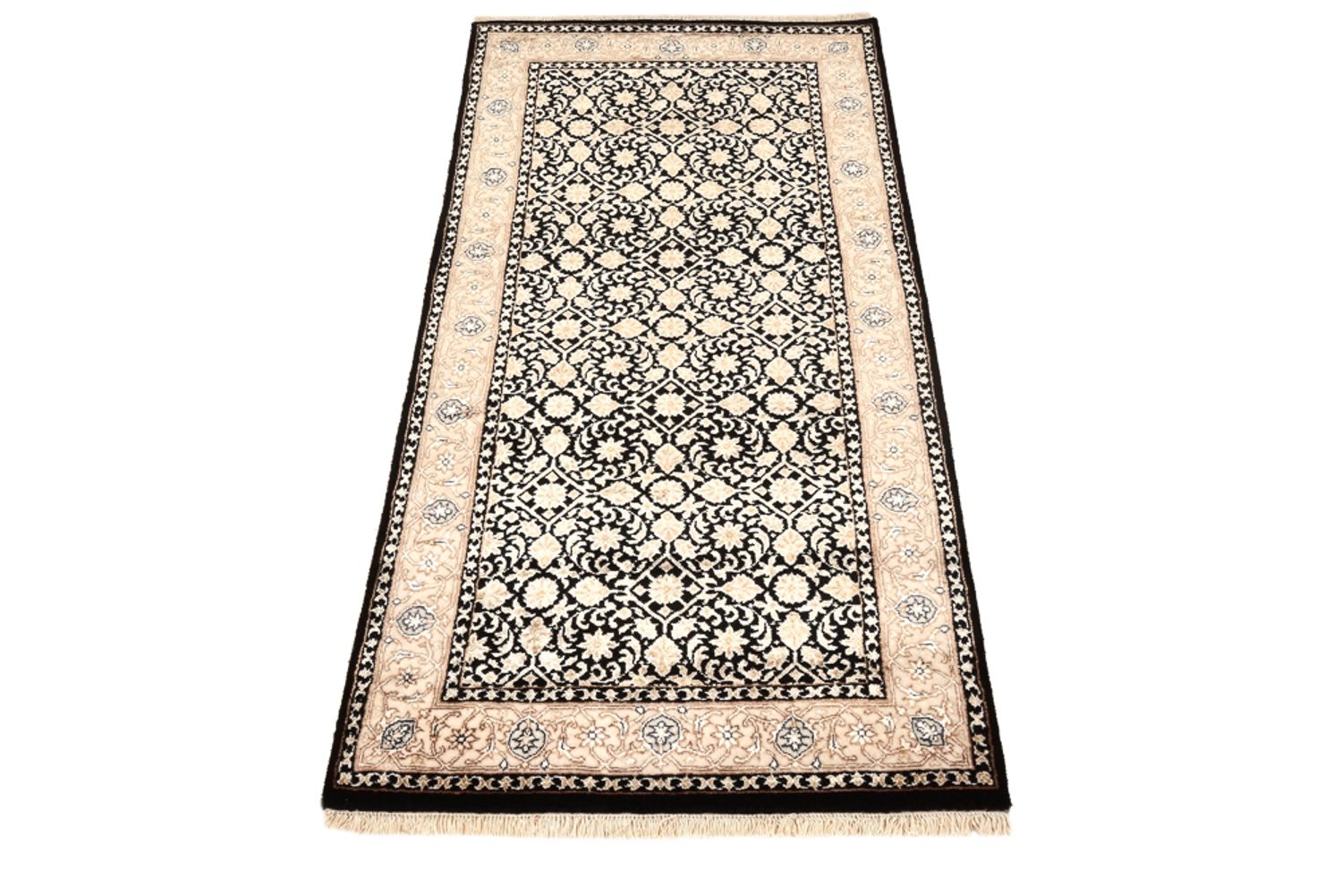 Orientalsk tæppe - Bijar - Indus - 143 x 73 cm - mørkeblå